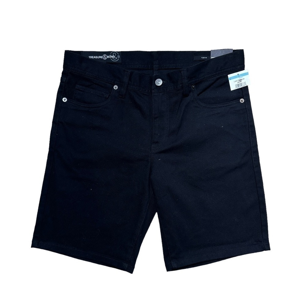 Treasure & Bond Men’s Black Slim Fit Cutoff Shorts US 31W - Picture 2 of 9